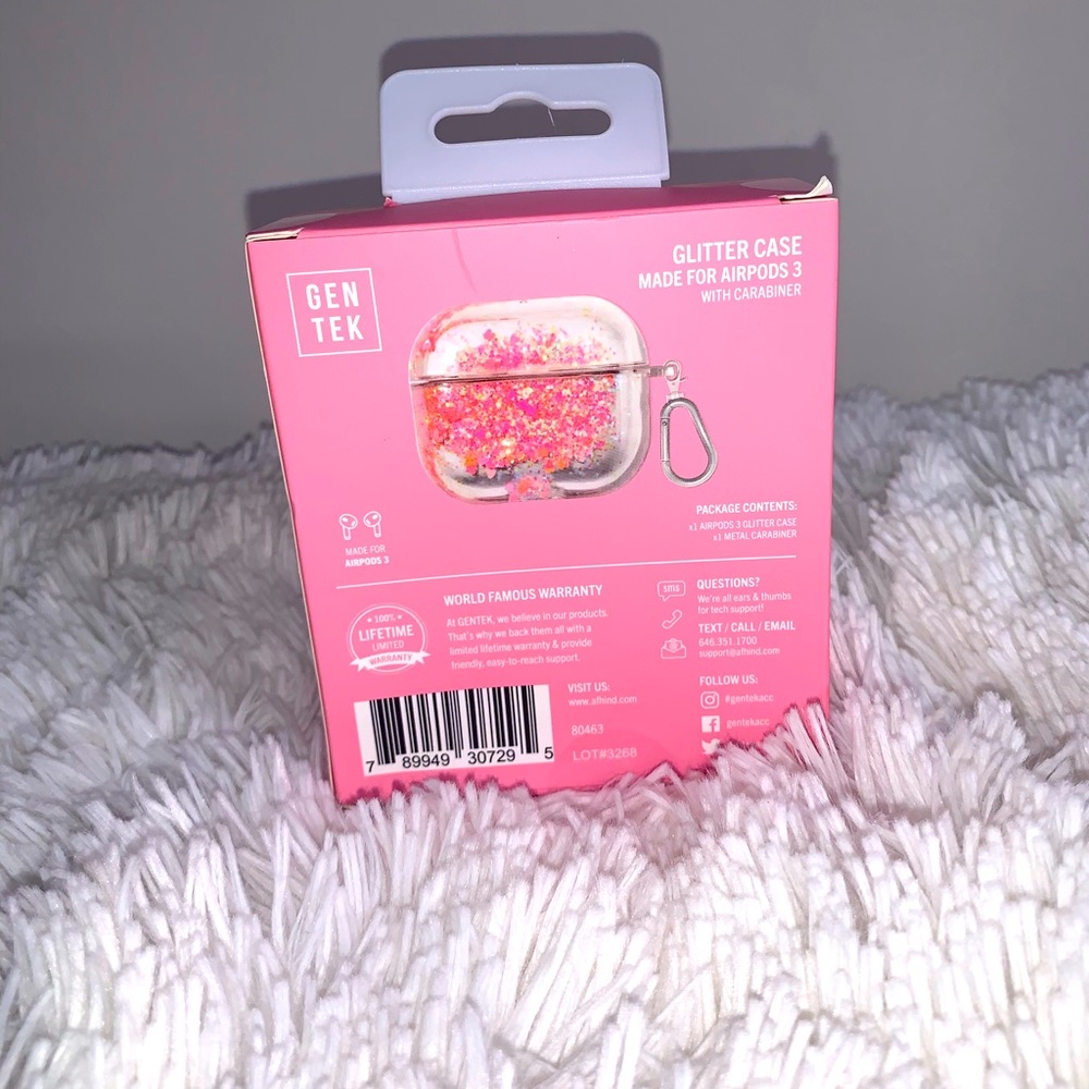 Pink Glitter Case Made For AirPods 3